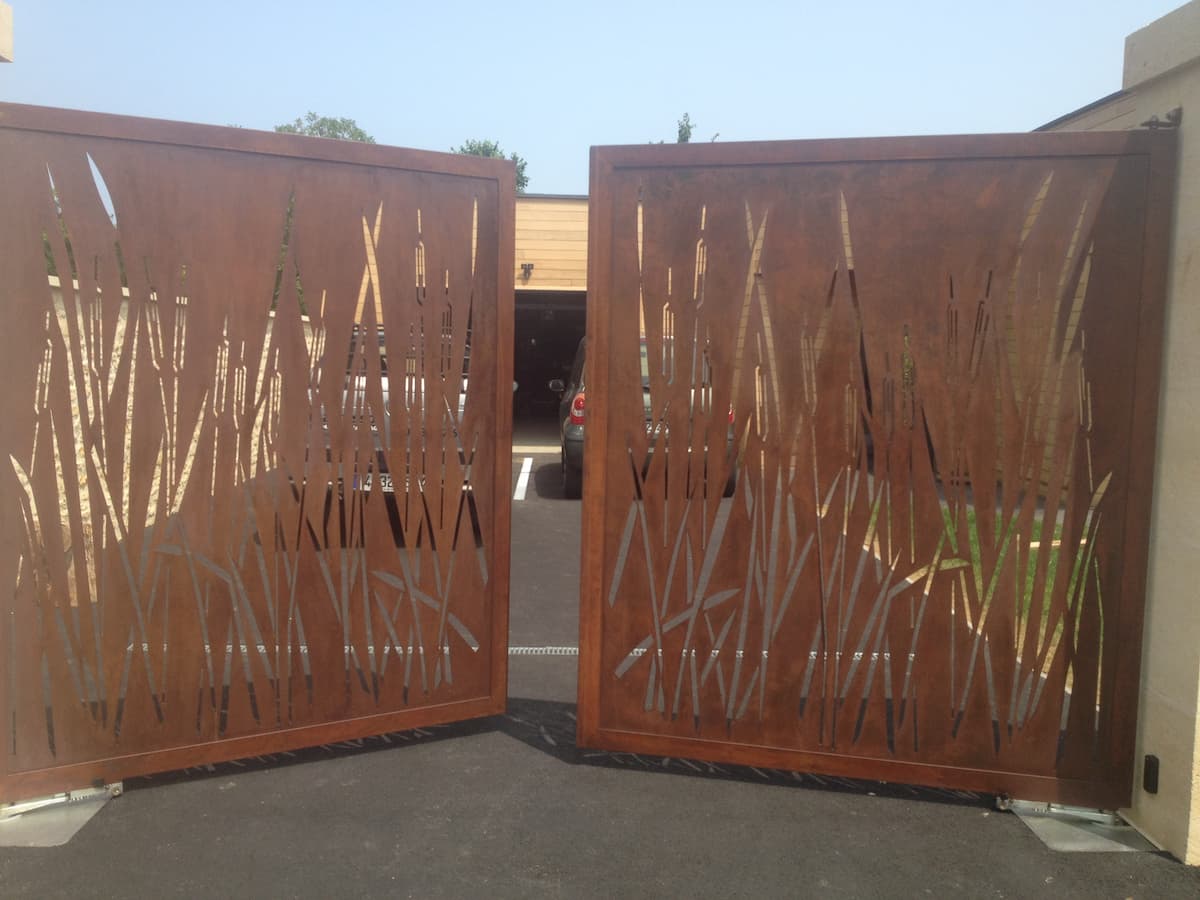 portail effet rouille